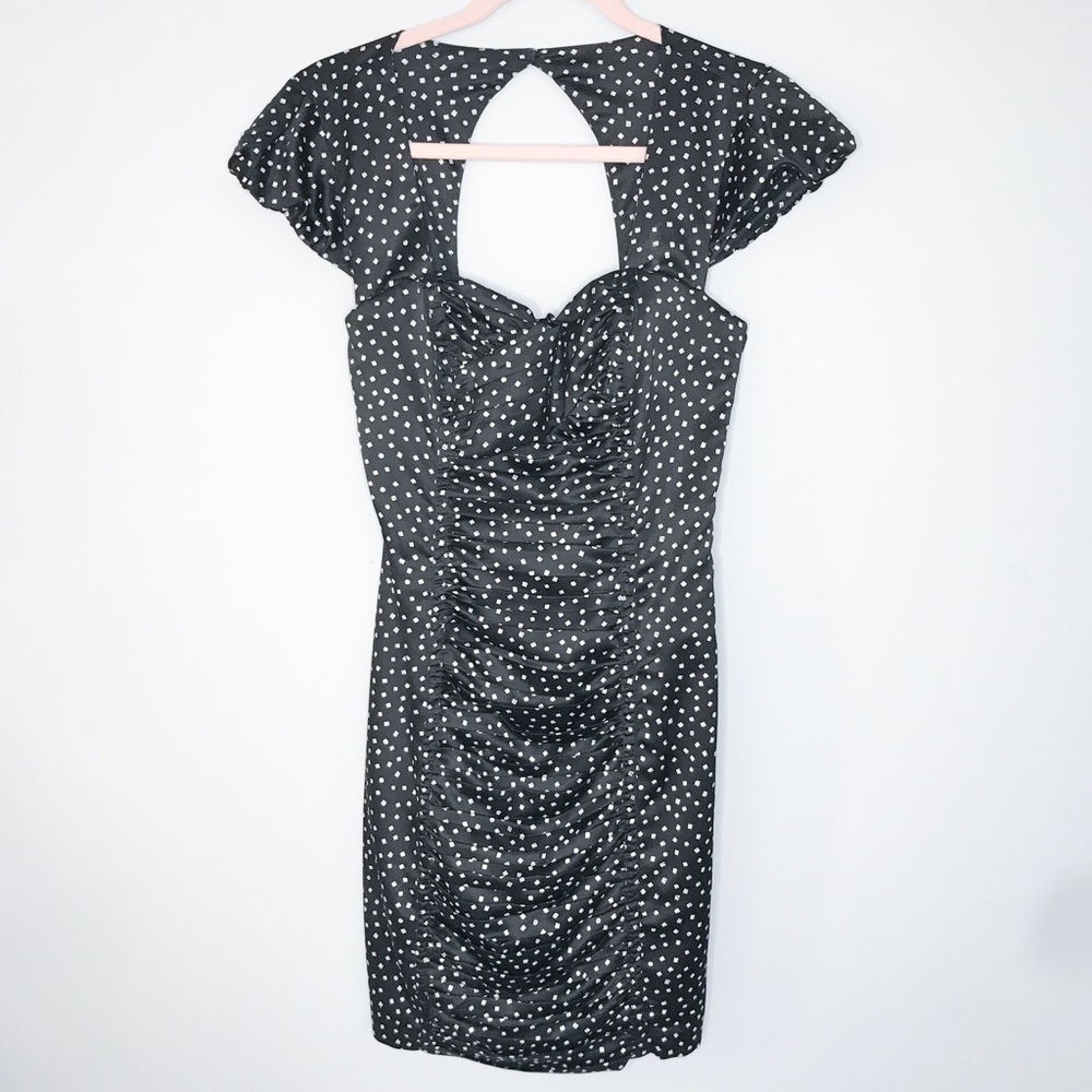 Guess Black and White Polka Dot Dress